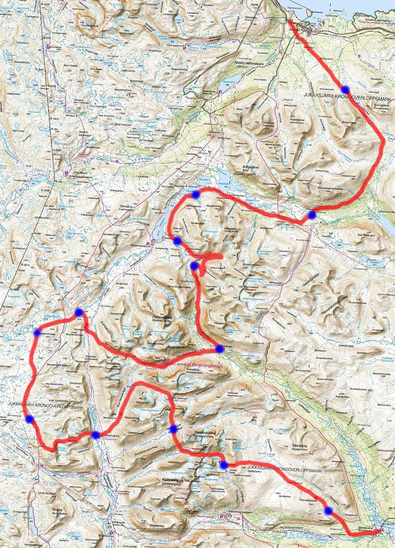 Fjällvandring 2018 Abisko-Nikkaluokta